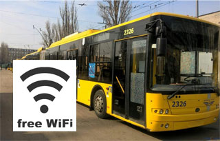 Free Wi-Fi in Kiev Public Transport | Ten Trolleybuses
