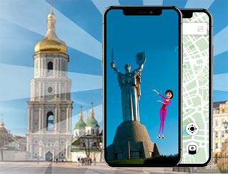 Kiev Virtual AR Guide present on 08.06.2019 | AR Project Touristl
