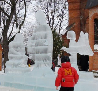 Ice Sculpture Festival started on 21st of January 2018 in Sumy