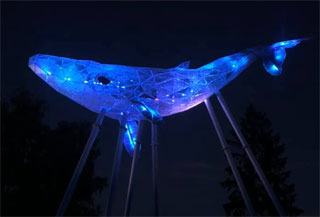 Kyiv Whale Eco Sculpture was installed on 15.09.2021 at Kyiv VDNG