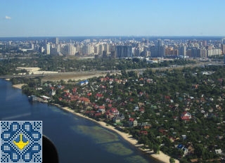 Kiev Helicopter Tour Pictures - Left bank of Dnieper River, Osokorky, Darnytsia raion, Kiev