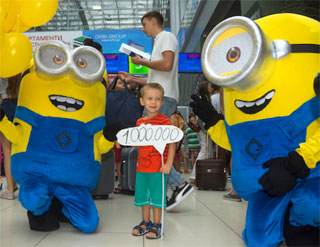 Airport Kyiv IEV served its Millionth Passenger | Hlib Deinega