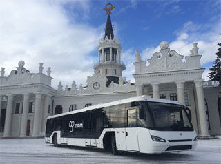 New airport buses ТАМ VivAir in International Airport Kharkiv