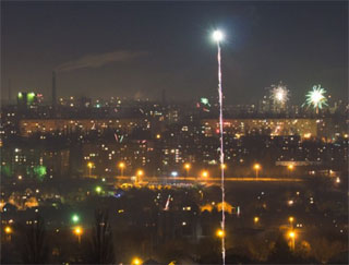 Kryvyi Rih New Year 2018 Celebration on Petrovsky Dump