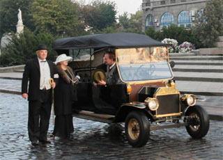 In Lviv open Shpatser Cab Tours on EV Ford Model T 1915
