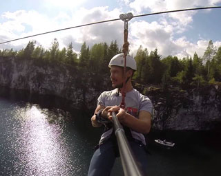 Myhiya Zip-line is 457 meters long and speed up to 104 km/hour