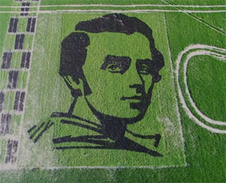 Taras Shevchenko Rice Portrait of 1370 sq.m. presented in Skadovsk