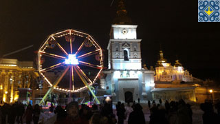Kiev Christmas and New Year 2018 | Kiev Ferris Wheel 