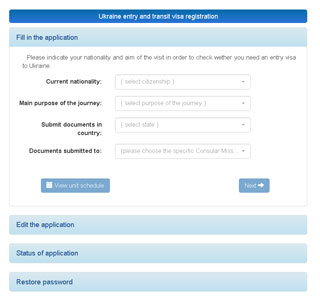 Ukraine E-visa System for tourists to visit Ukraine