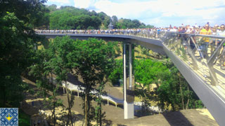 Klitschko Pedestrian-Bicycle Bridge opened on 25.05.2019 in Kiev