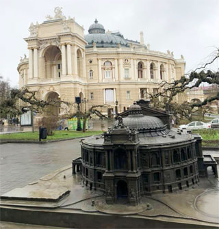 Odessa Theater Mini Sculpture opened on 29th of December 2019 in Odesa