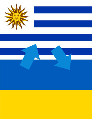 Uruguayan citizens not required Ukrainian visa after 15.02.2019