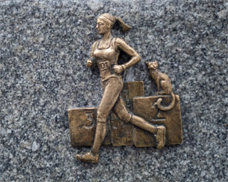 Dnipro Marathon Runner Mini Sculpture opened on 25.12.2020 in Dnipro