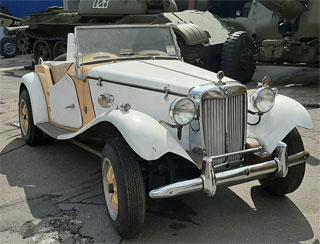 MG TD Midget Classic Car is new exhibit of Zaporizhzhia Faeton Museum