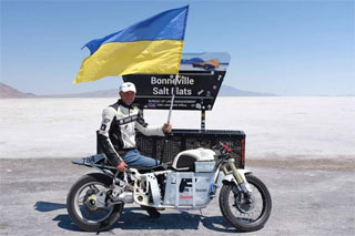 Bonneville Speed Week new record from Sergii Malyk - 172,549 km/h
