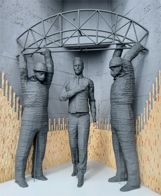 Chernobyl NPP Sculpture Liquidator Alexander Lelechenko open on 26.04.2021