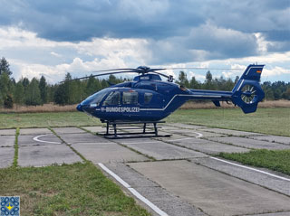 Chernobyl Zone Radiation Measurements by Helicopters EC135 | Helicopter Eurocopter EC135 at Chernobyl Helipad