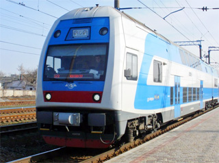 Kyiv - Lviv Skoda Double Decker Train re-start operation on 30.12.2021