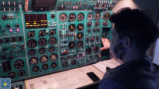 Tupolev TU-154 Flight Simulator in Kyiv, Ukraine | Cockpit - Flight Engineer Working Place