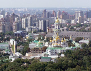 Kyiv Pechersk Lavra resumes visiting on 04.05.2022 in Kyiv, Ukraine