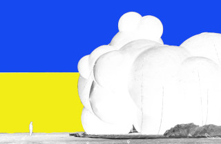 Symbolically Black Cloud over Ukraine is Gone on Burning Man 2025 on Ukraine Independence Day