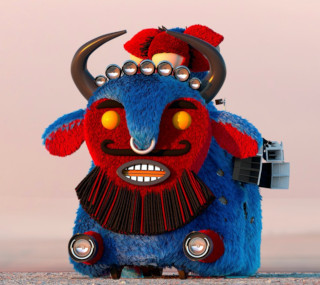 Burning Man 2025 presents Five Ukraine Art Projects - Blue Bull Art Car