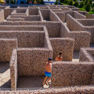 New Vasyuki The Longest Labyrinth made of Rapana Shells is near Odesa