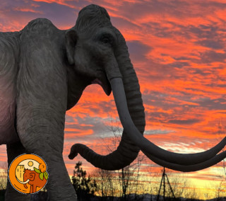 Underhill Earth History Park celebrated 4 Years Birthday of Children's Happiness - Mammoth Statue
