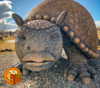 Underhill Earth History Park celebrated 4 Years Birthday of Children's Happiness - Armadillo - Doedicurus