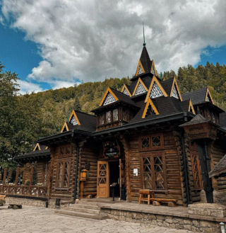 Yaremche Restaurant Hutsulshchyna reopened with Traditional Carpathian Dishes - Building of the Restaurant