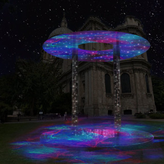 Light Installations The Point of Unity will shine St Paul's Cathedral in London