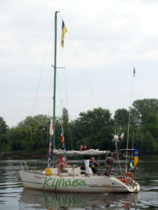 Circumnavigation of Ukrainian sail boat Kupava 2