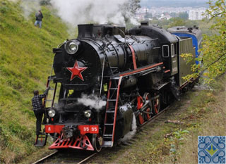 Lviv Tourist Train Tour | Travel by steam locomotive in Znesinnia Park