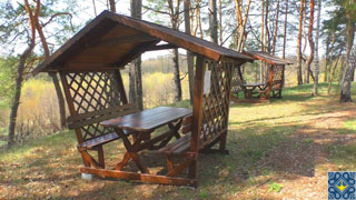 Beremytske Nature Park | Gazebos in forest