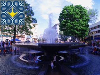 Ivano-Frankivsk Sights | Fountain on Viche Square