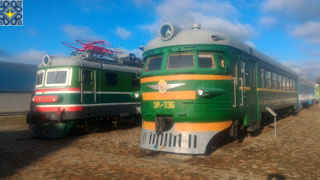 Kharkiv Railway Museum | Locomotives Er-2 and ChS2
