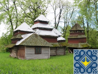 Kuhaiv Sights | Wooden Church of Epiphany (1693)