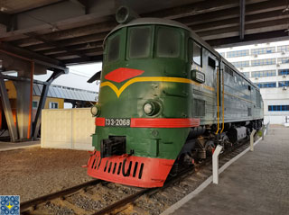 Kyiv Railway Transport Museum | TE3-2068 Diesel Locomotive