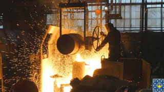 Nikopol Trubostal Tube Plant Industrial Tour | Steelmaker pouring liquid metal