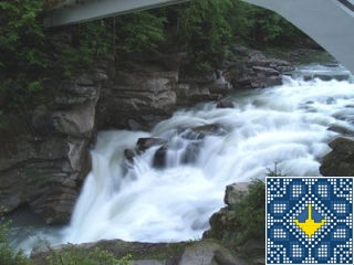 Ukraine Yaremche Sights - Probiy Waterfall